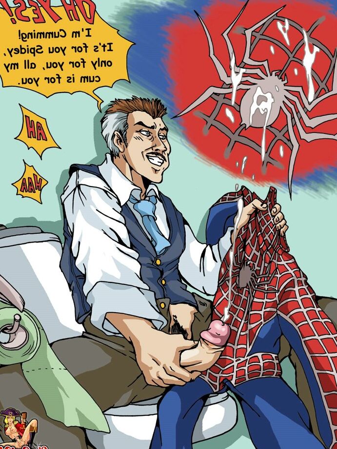 12P Cartoon Spidergirl tranny fucks a kinky old daddy's tight asshole