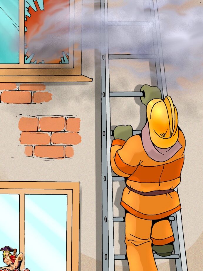 12P Animated shemale with big juggs gets saved and fucked by a kinky firefighter