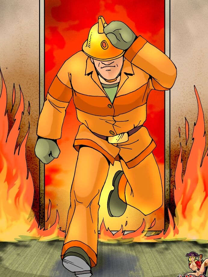 12P Animated shemale with big juggs gets saved and fucked by a kinky firefighter