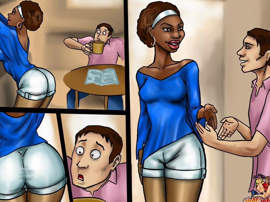 12P Animated black tranny with a huge prick fucks a naughty guy with her friends