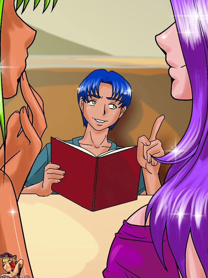 12P Cartoon trannies with big boobs nail a blue haired guy in a threesome