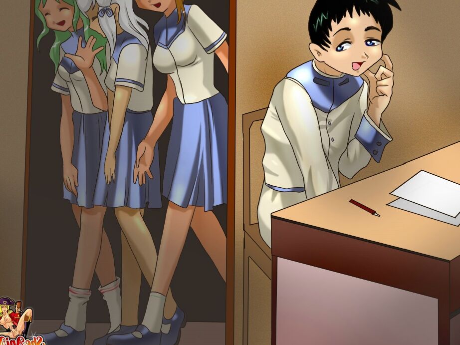 12P Professora travesti de anime sacanagem destrói o cu da aluna depois das aulas