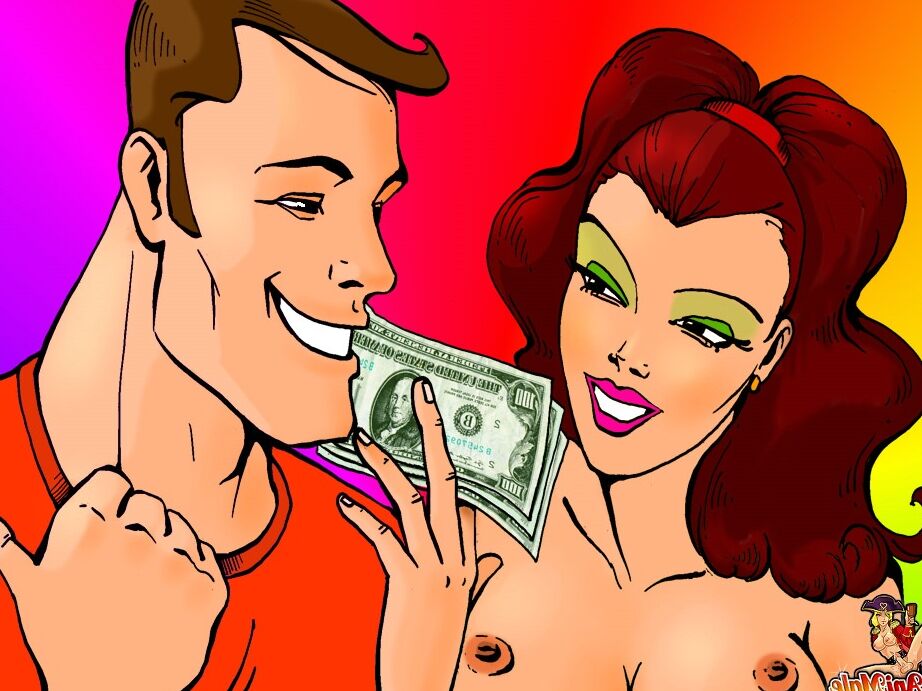14P Cartoon travesti stripper encontra um fã atrás do palco