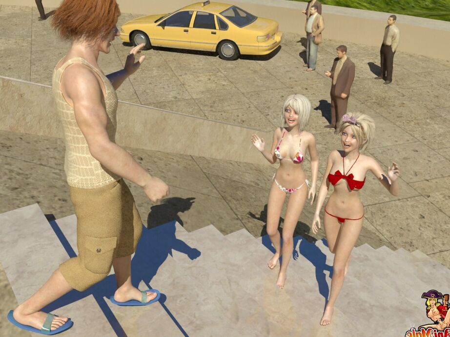 20P Duas travestis loiras de anime fodem as bundas apertadas uma da outra ao ar livre