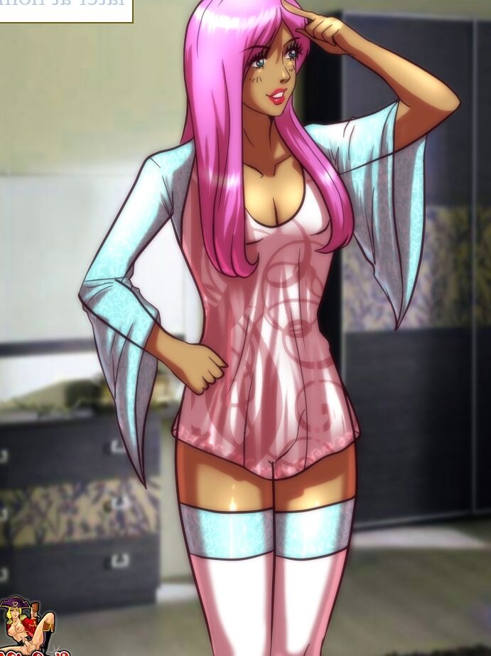 12P Travesti de anime peituda de cabelo rosa é analisada por seu homem em um quarto de hotel