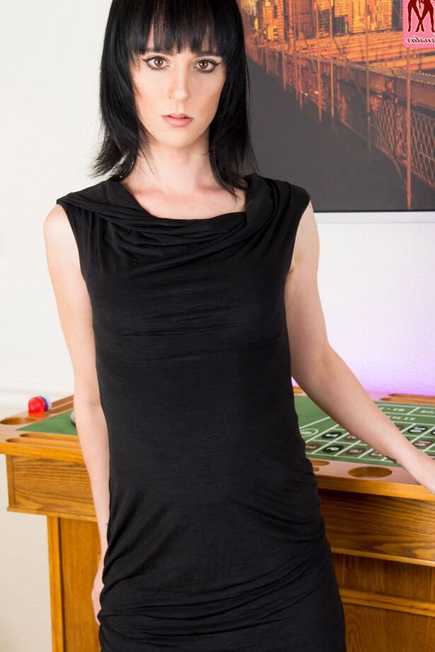 15P Pretty tgirl Iris Indigo is a gorgeous fresh face with a sexy slender body
