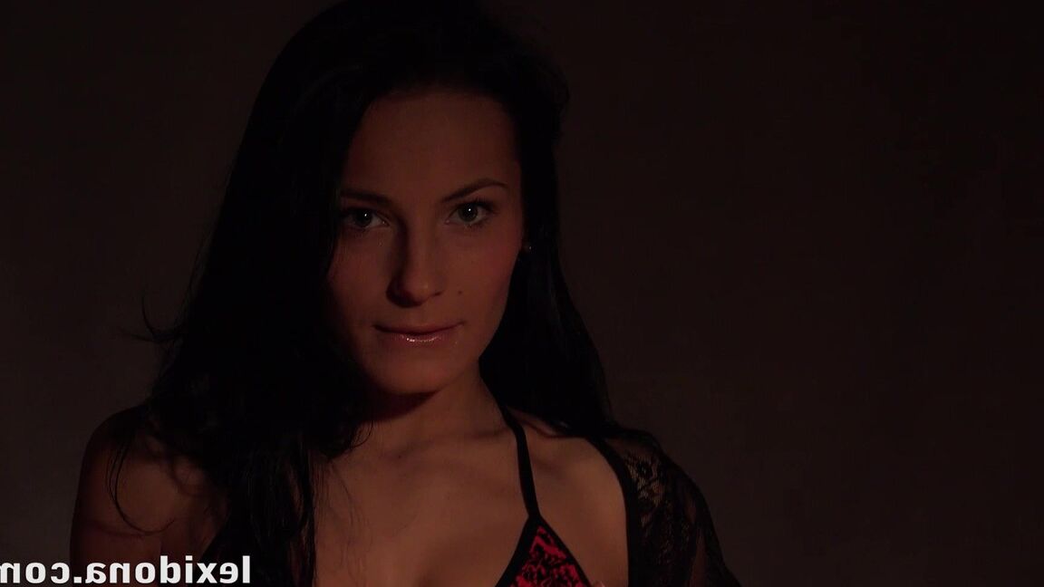 15P Lexi Dona masturbates on a faux fur rug