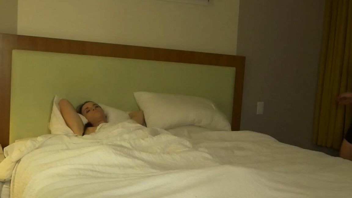 12P Skinny trans Jenna Creed fools around in bed with busty blonde Nikki Vicious