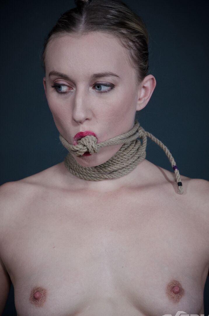 14P White girl Riley Reyes is tied up and tortured in a dungeon setting