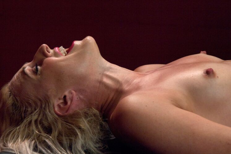 15P Tall, lean hottie squirts with every single orgasm from the pounding machines