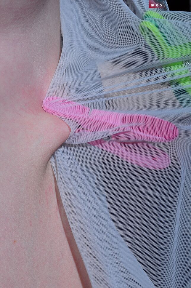 14P Restrained slave is flogged before providing her Master with oral sex