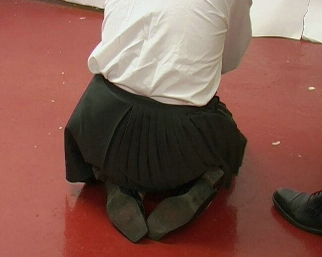 12P Spanking Online Thrashed for peeing her pants