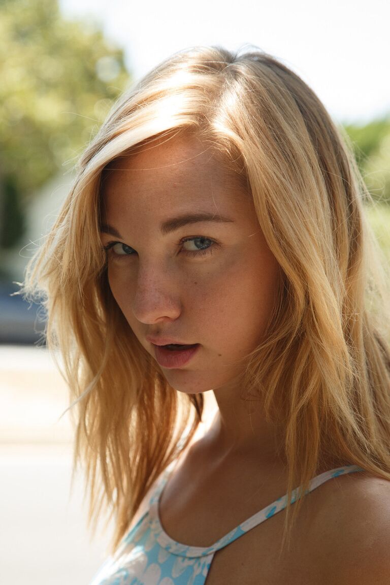 11P Slender teen Lily Ivy flaunts her naturals and big ass and poses in the pool