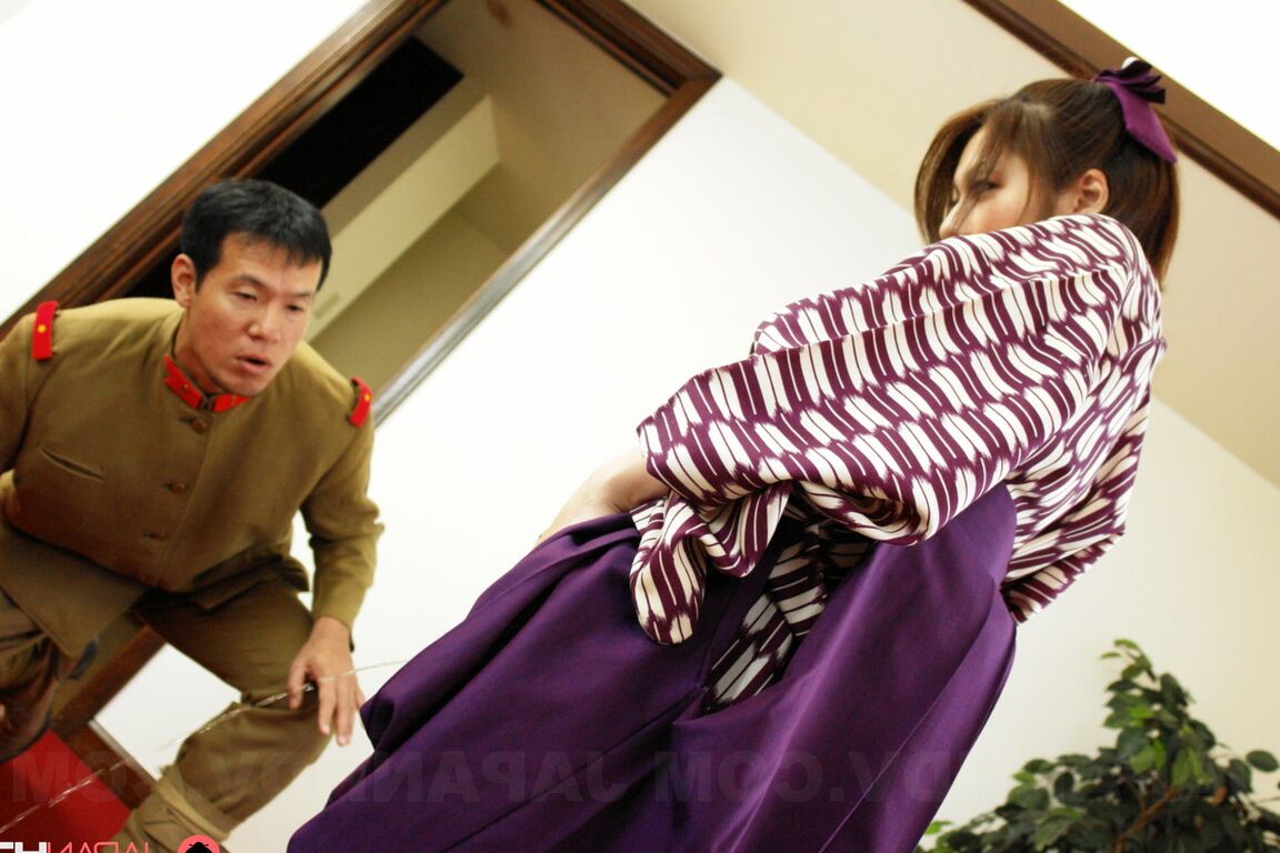 21P Japanese lady Himeki Kaede gets caught fingering by her uniformed husband