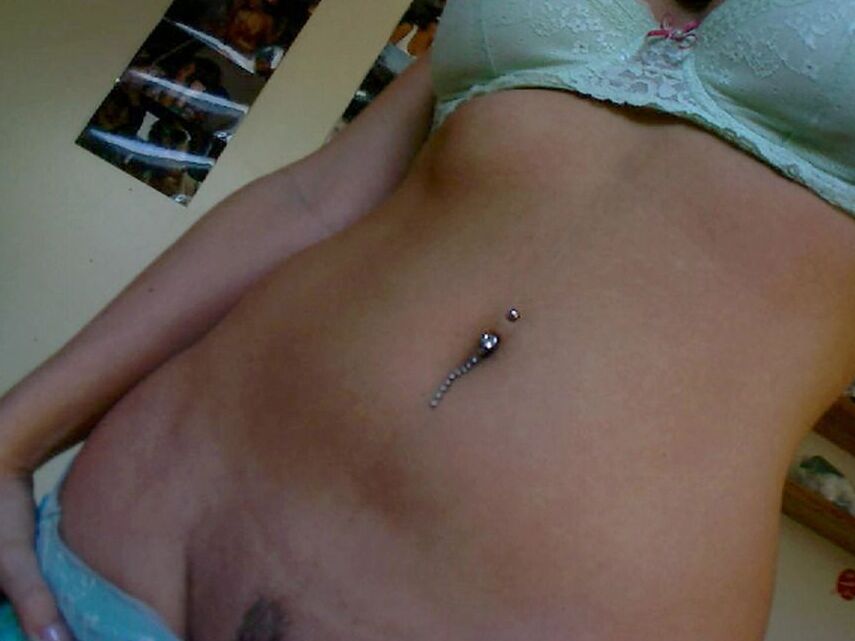 12P Gina teases when she pulls down her panties to show off her landing strip
