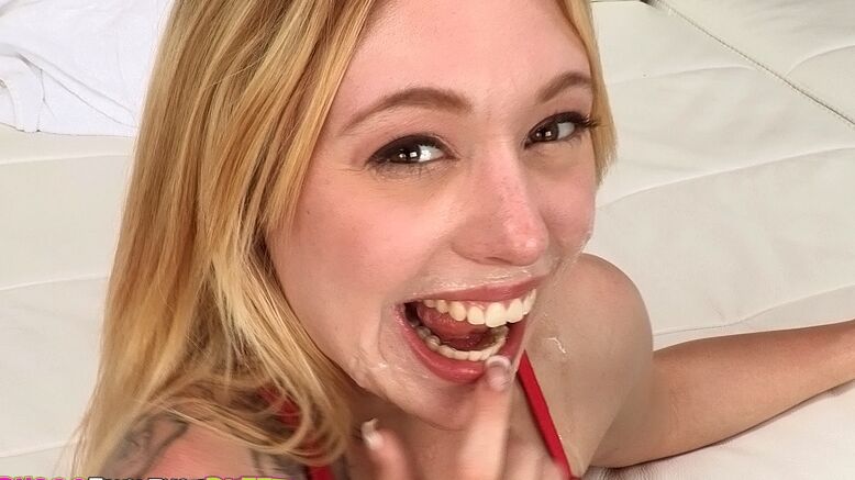 16P Lucy Tyler has her tight cunt fingered and pounded with a big cock