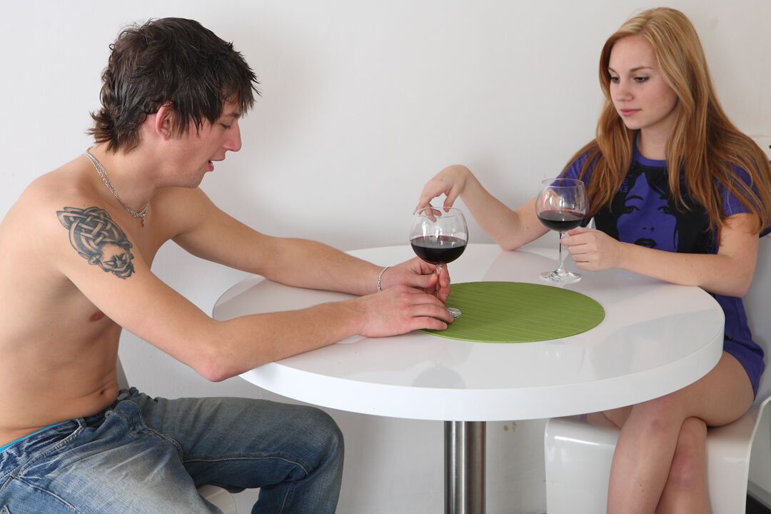 15P Wine driven Simon gets his hands on Lilia and fucks her brains out in the