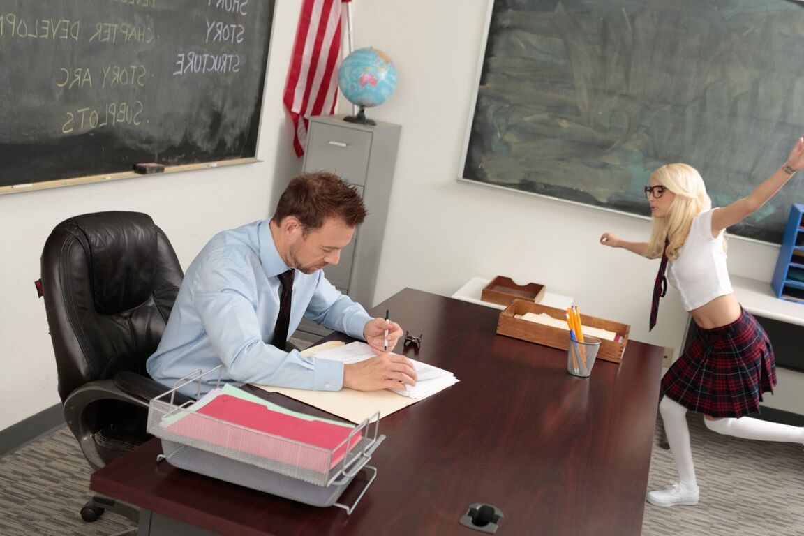 21P Horny school girl Piper Perri takes massive knob from her teacher in classroom
