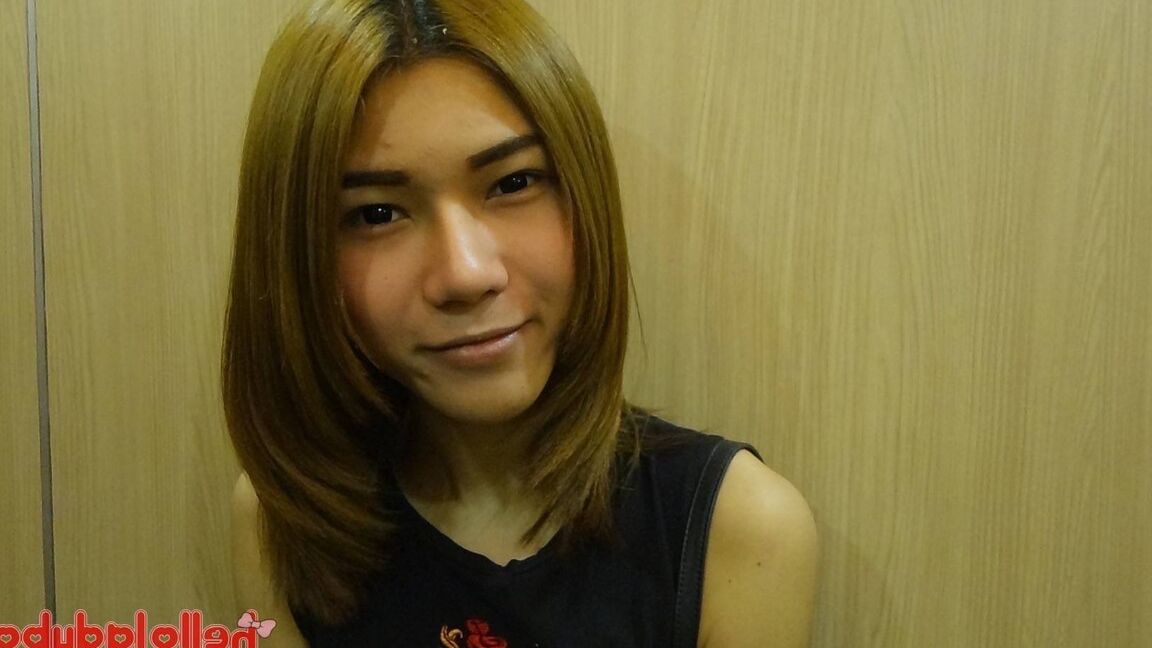 12P 19 year old shy Thai ladyboy gets naked and does a striptease
