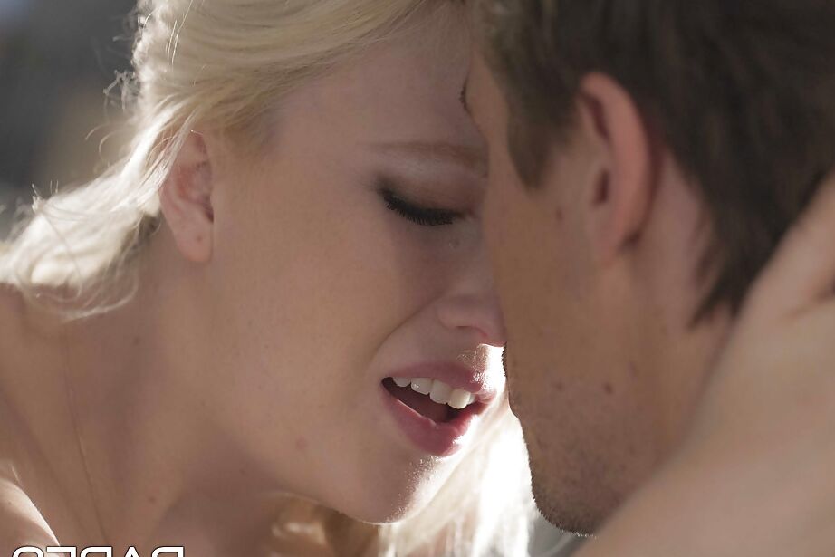 16P Nerdy blonde secretary Samantha Rone giving CFNM blowjob on knees a work