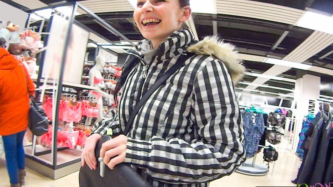16P Shy liliet pounded after shopping tour