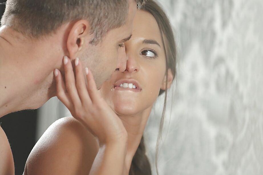 16P Slender Euro teen Amirah Adara bangs like a firey slut with a stud