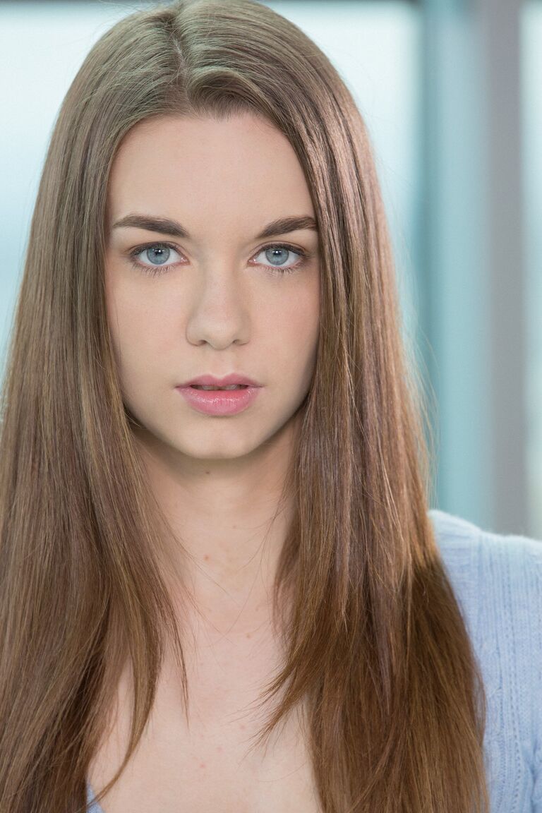 20P Sweet teen with a slender figure Tali Dova undresses and gets blacked in socks