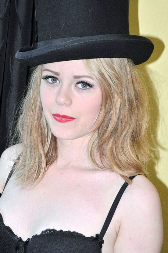15P Solo model Ella Hughes poses non nude in black lingerie and nylons