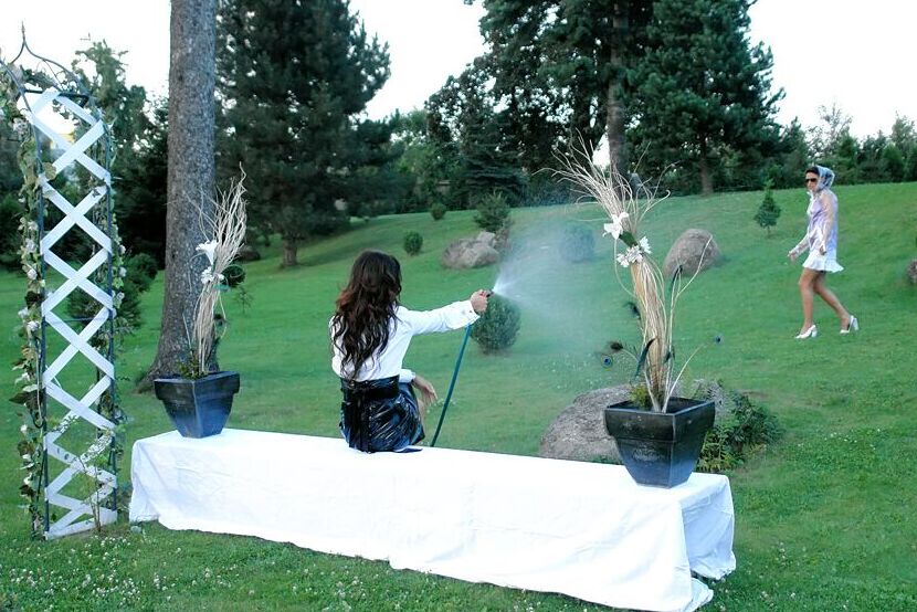 15P My Fetish Chicks spraying with a hose