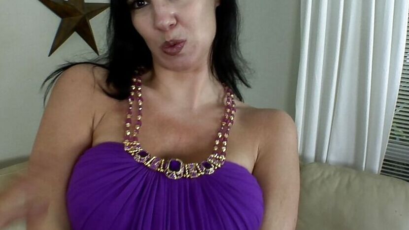 13P Fuckable raven-haired MILF with round boobs stripping down