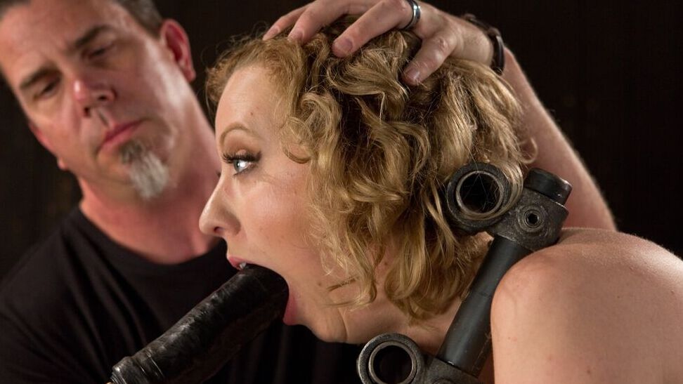 21P Submissive blonde Cherry Torn gets whipped and toyed while bound