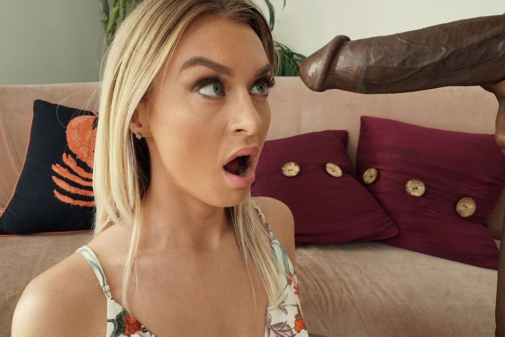 21P Horny Polish seductress Natalia Starr feeds herself with a BBC and rides it