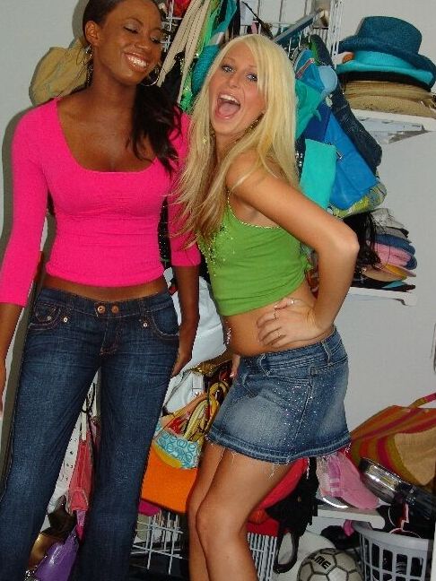 17P Naughty Mahlia and Elexia Hilton show their big attributes before sucking dick