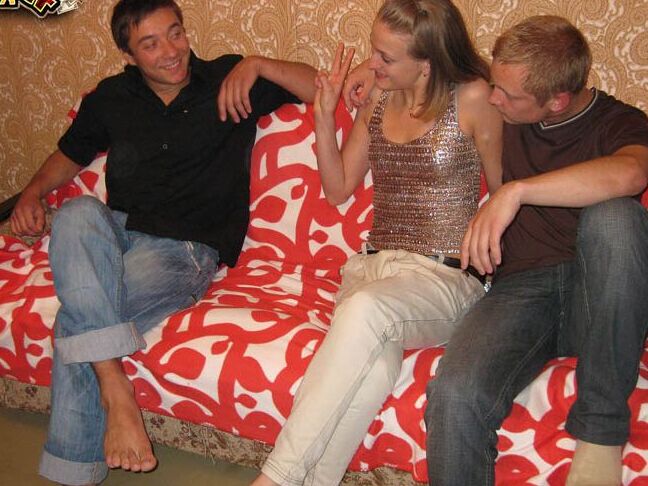 16P Young blonde is coerced into fucking another guy in front of her boyfriend