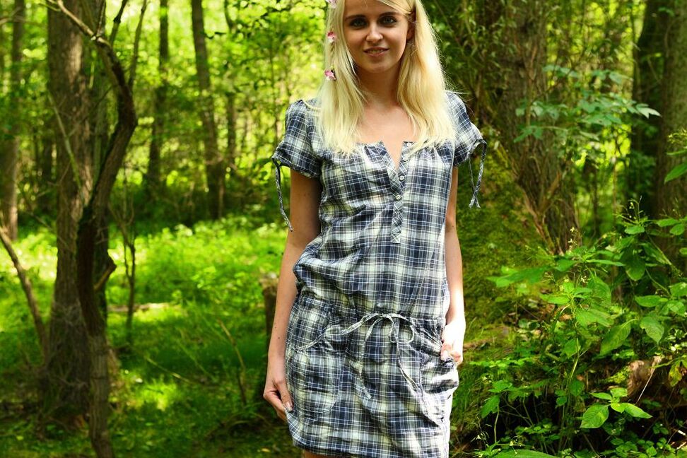 10P Danielka loves to go out to the stream behind her house just as the sun is