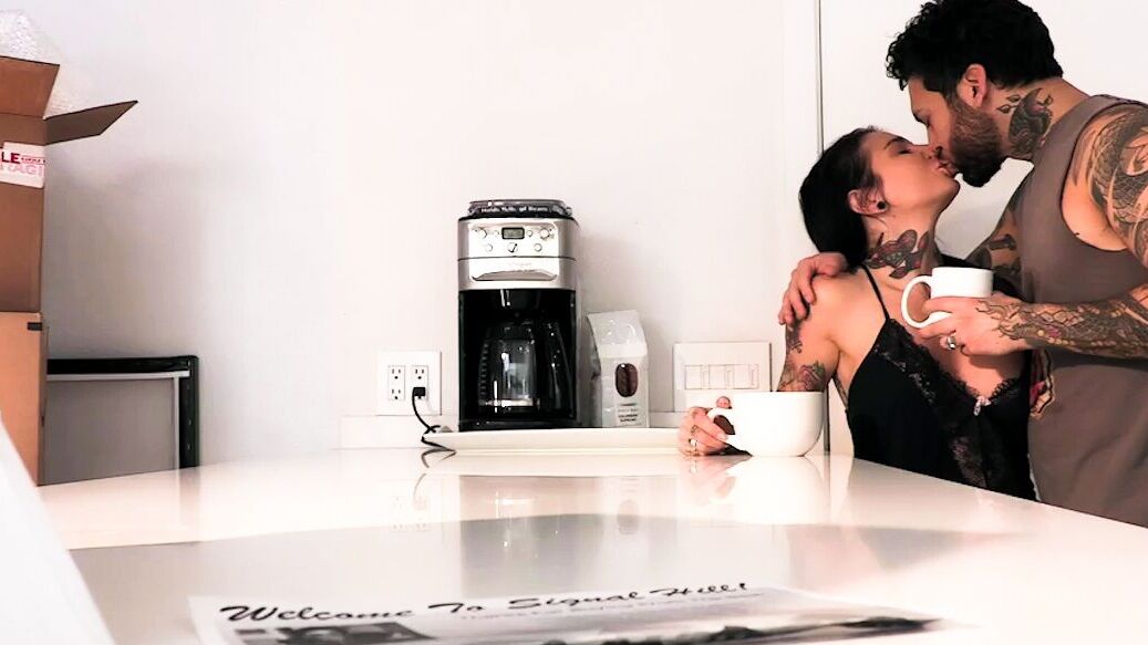 15P Joanna Angel and her husband, Aaron Small Hands, have just moved into a