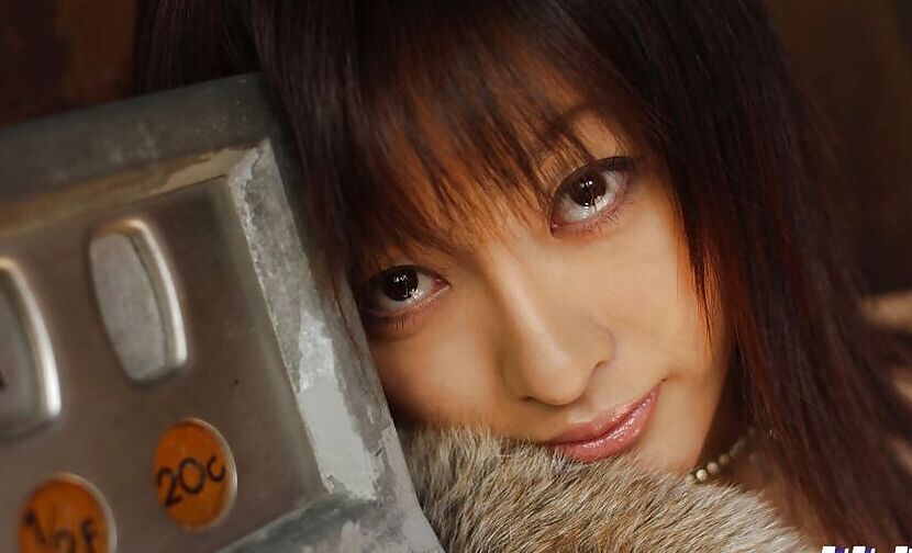 16P Asian babe Sakura Shiratori uncovering her big melons and unshaven pussy