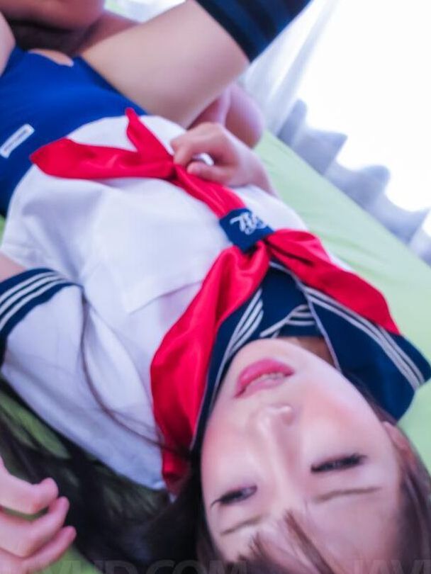 15P Yuri Sakurai Asian in long socks is nailed by licked phallus