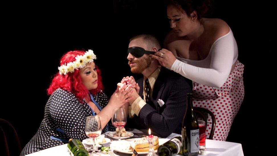 21P Chubby femdoms Mimosa & April Flores fuck & torture slave boy Sebastian Keys