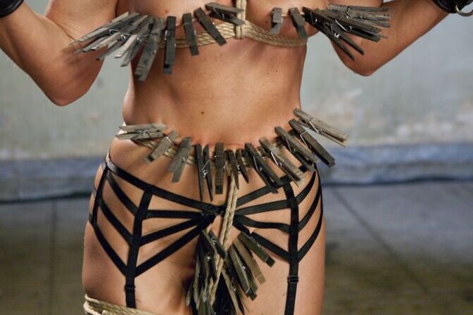 14P Brunette MILF India Summer undergoes intense slave training