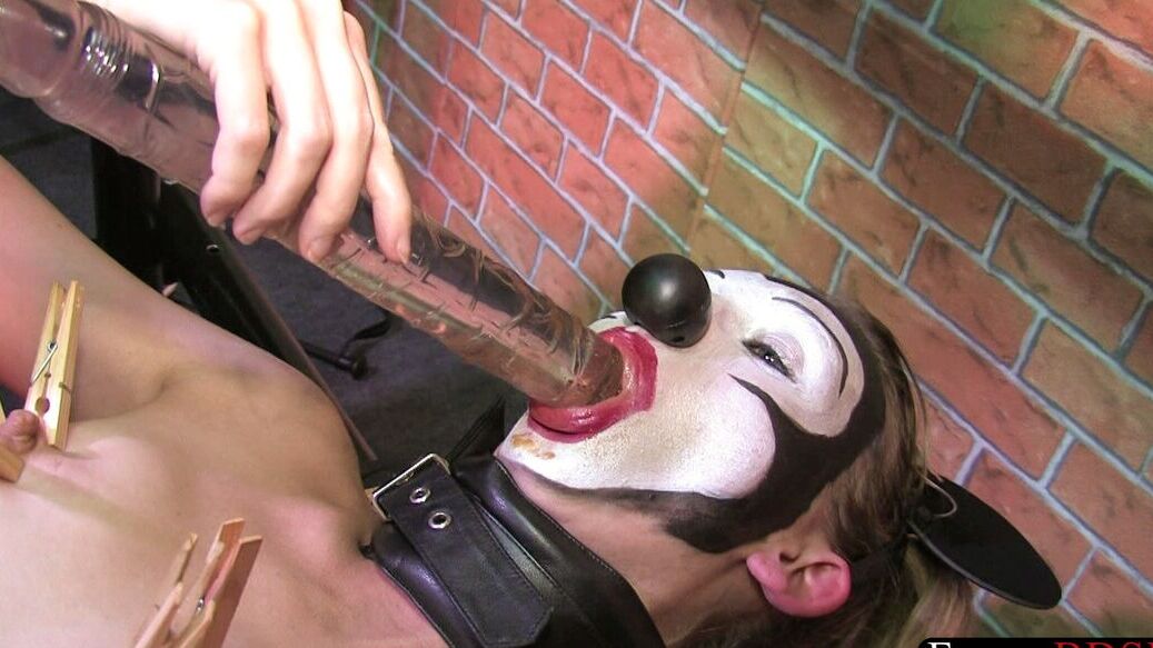 21P Sexy masked babe Dominika gets toyed and tortured by kinky domme Viki
