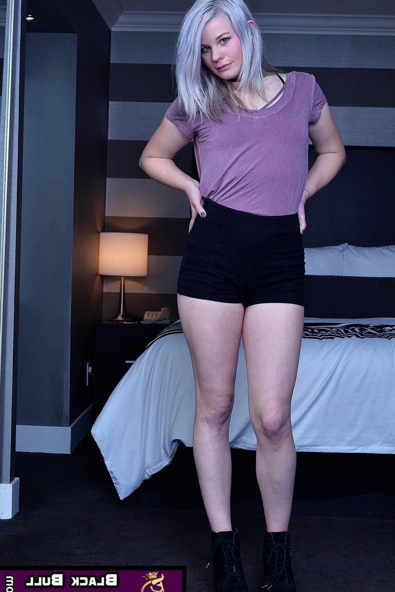 12P Sexy babe with tiny tits Emma Price touches her twat after stripping