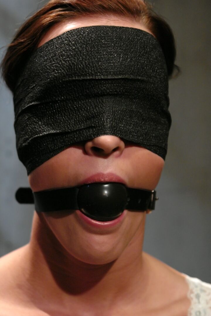 17P Blindfolded and tied up redhead Sara Faye roughly dominated by police officer