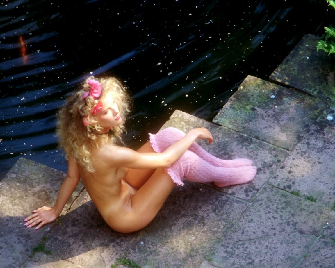 16P Playboy hottie Mikki Brenner shows her puffy nipples and furry snatch