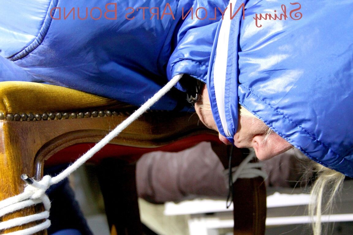16P PIA tied, gagged and hooded on a stool and on the ceiling wearing a supersecy