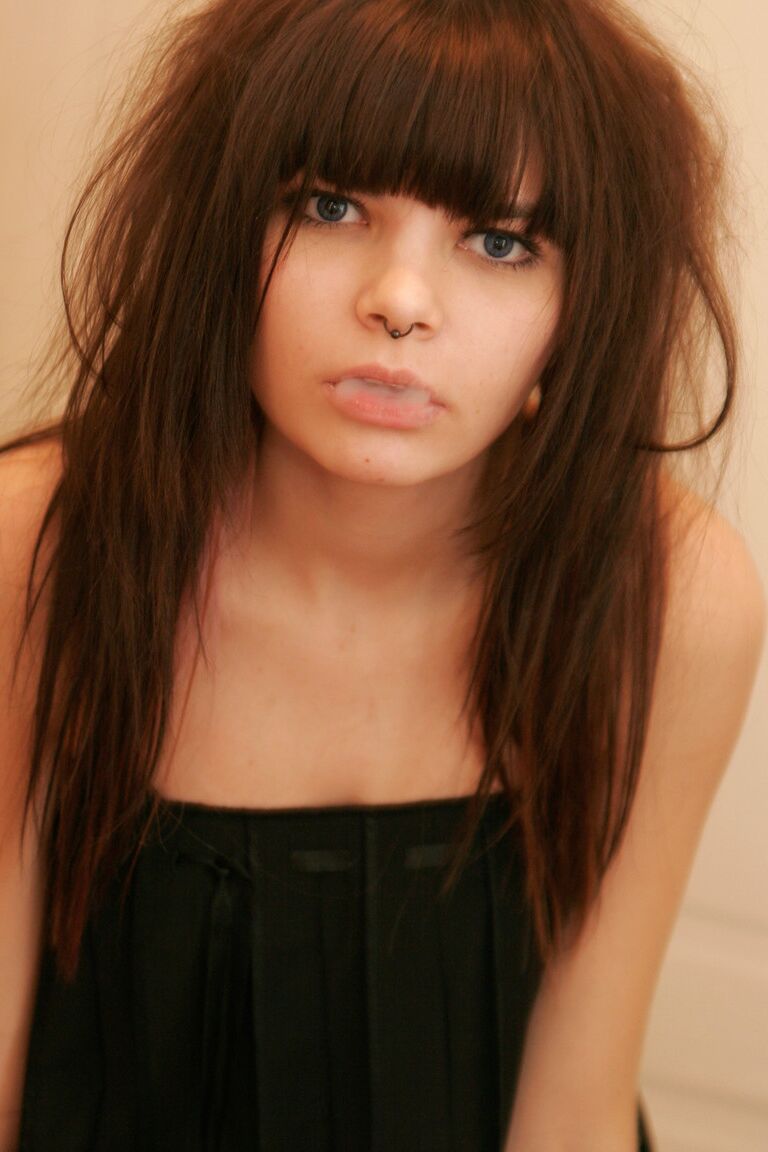 15P Petite girl Kaira 18 smokes while getting totally naked behind a closed door