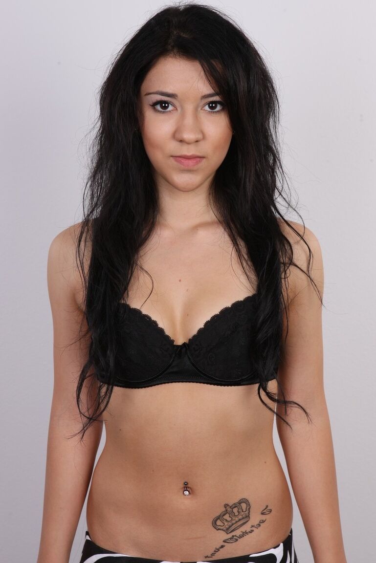 20P 18 year old girl Ester stands naked after launching her nude modeling career