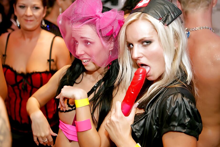 16P Lascivious european lassies spend some good time at the wild lesbian party