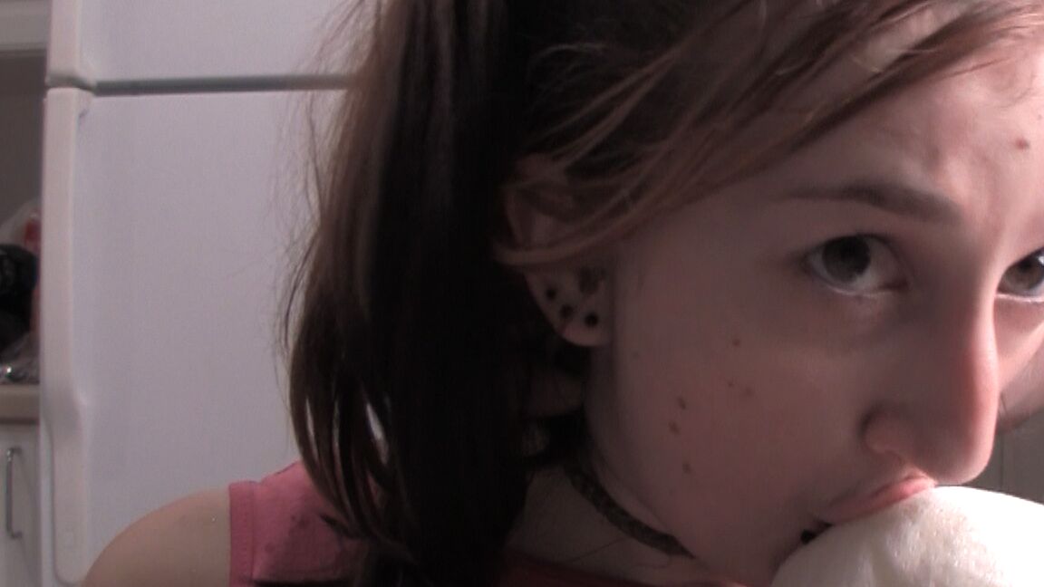 15P Young slut drinking piss from used diaper