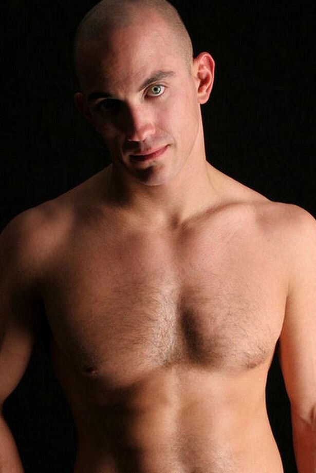 21P Bald gay dude Alexander slowly doffs his clothes and jerks off his dick